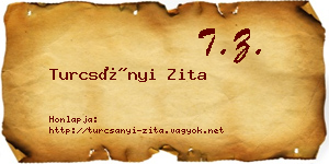 Turcsányi Zita névjegykártya
